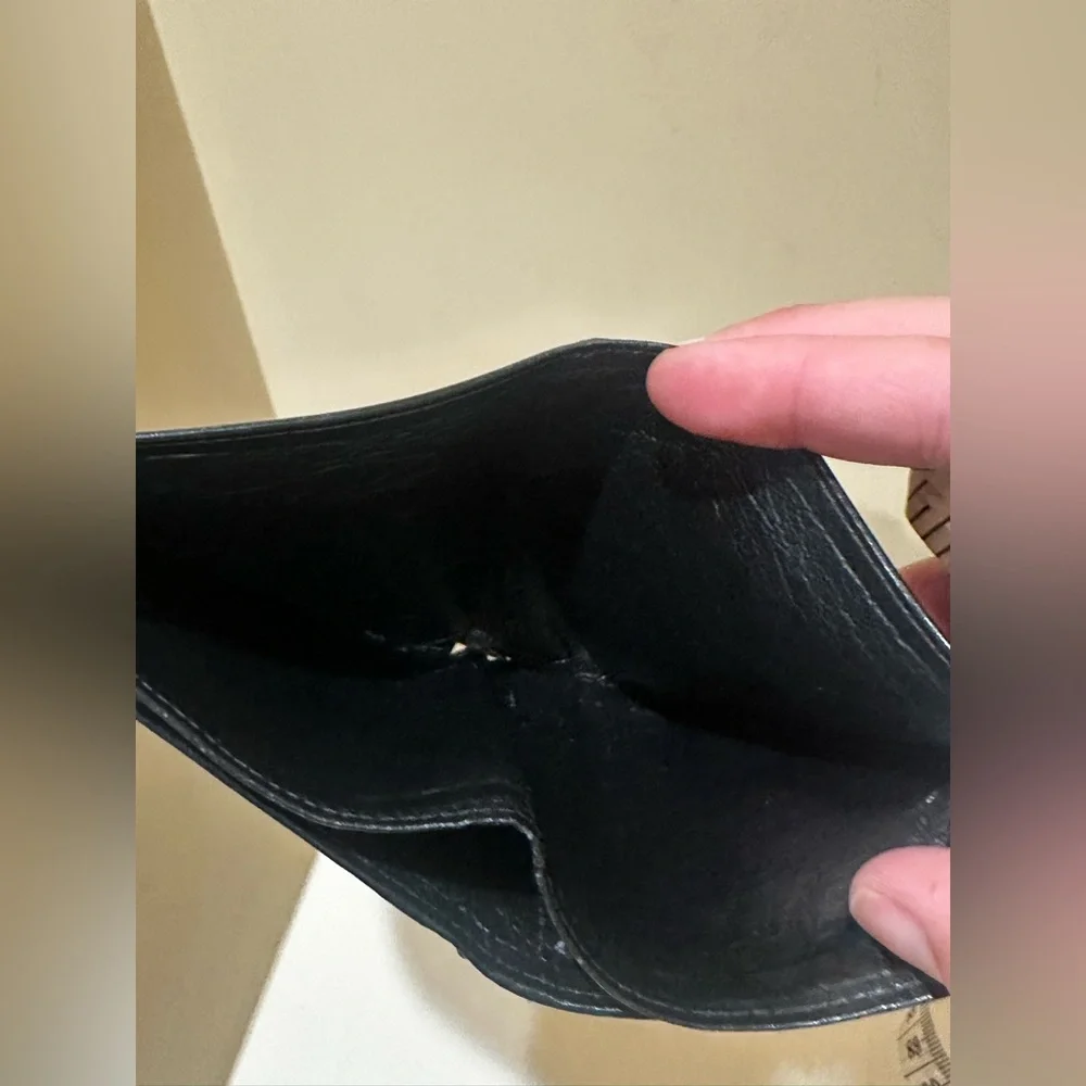 Versace Black Leather Medusa Medallion Wallet